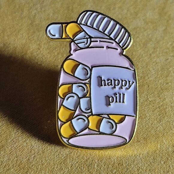 Happy Pills Enamel Pin  - Picture 4 of 8